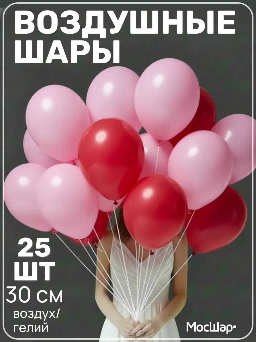 Воздушные шары на день рождения 25шт