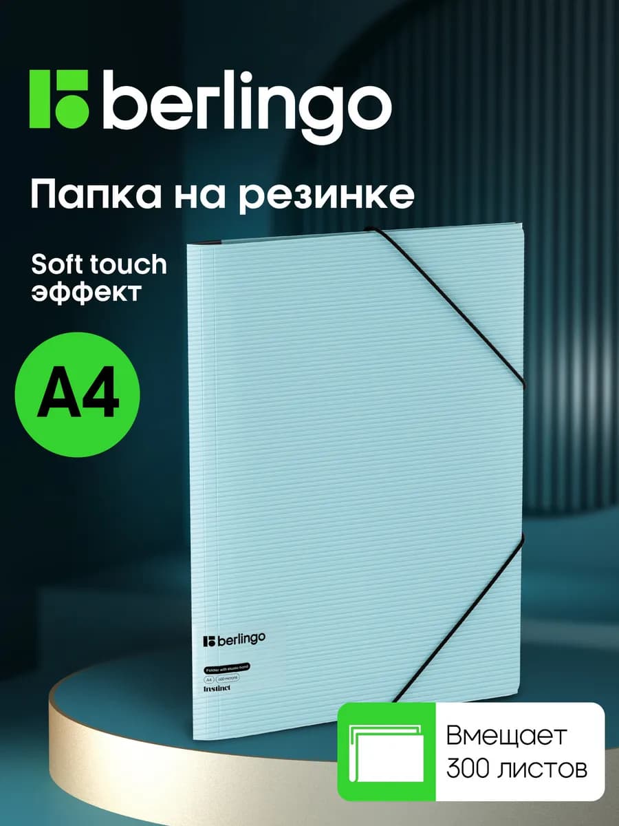 Папка на резинке для документов и листов А4