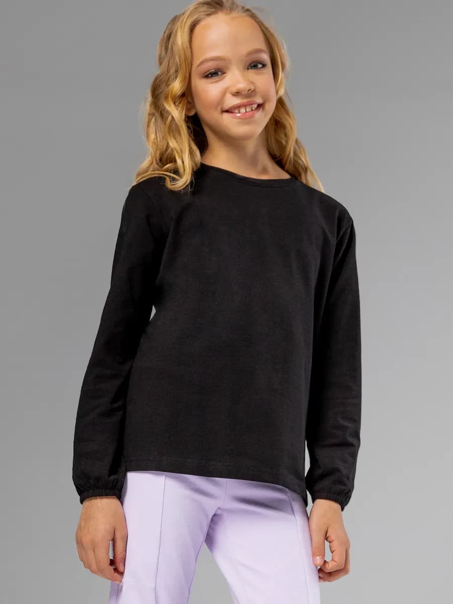 Лонгслив с рукавами на резинке