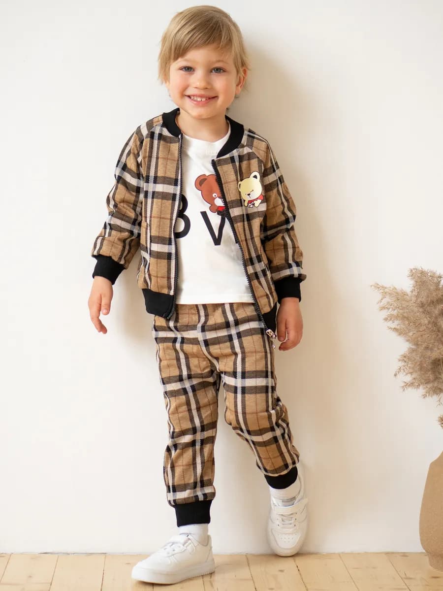 Детский спортивный костюм тройка в сад