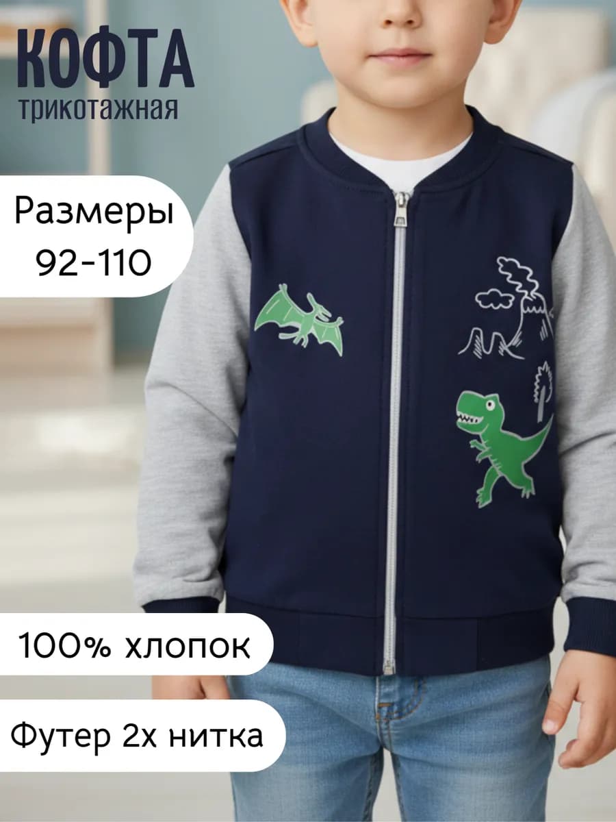 Кофта для мальчика на молнии