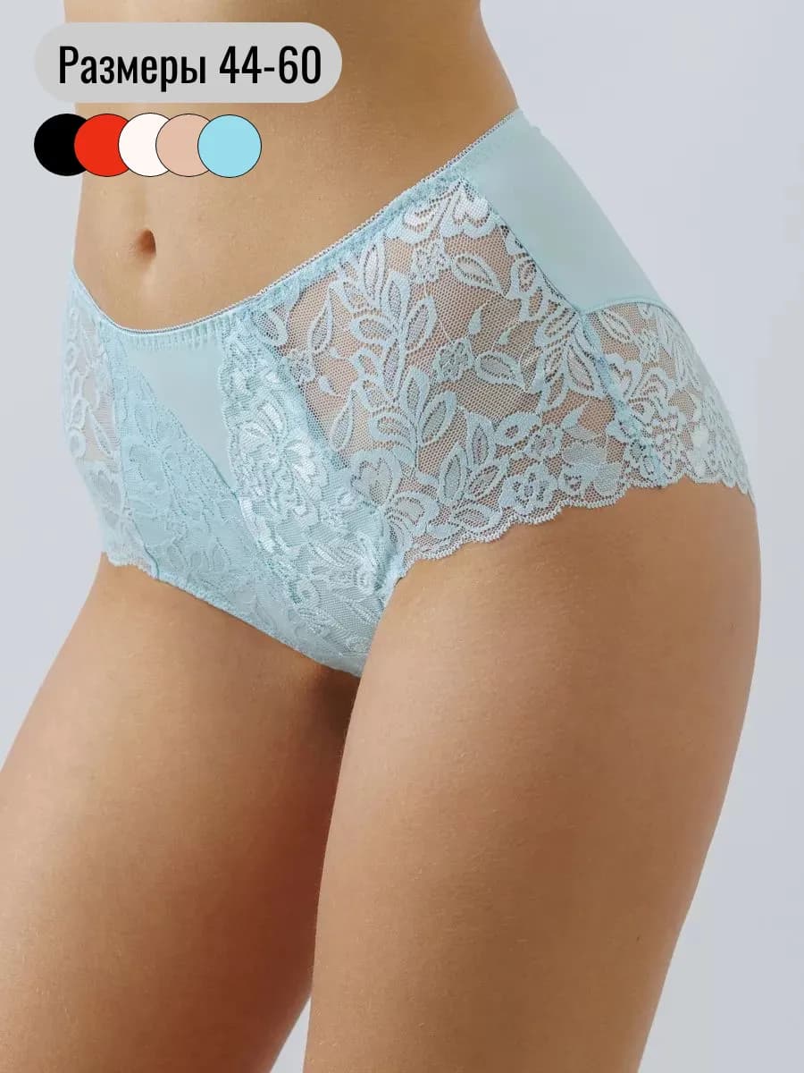 Трусы кружевные высокие слипы