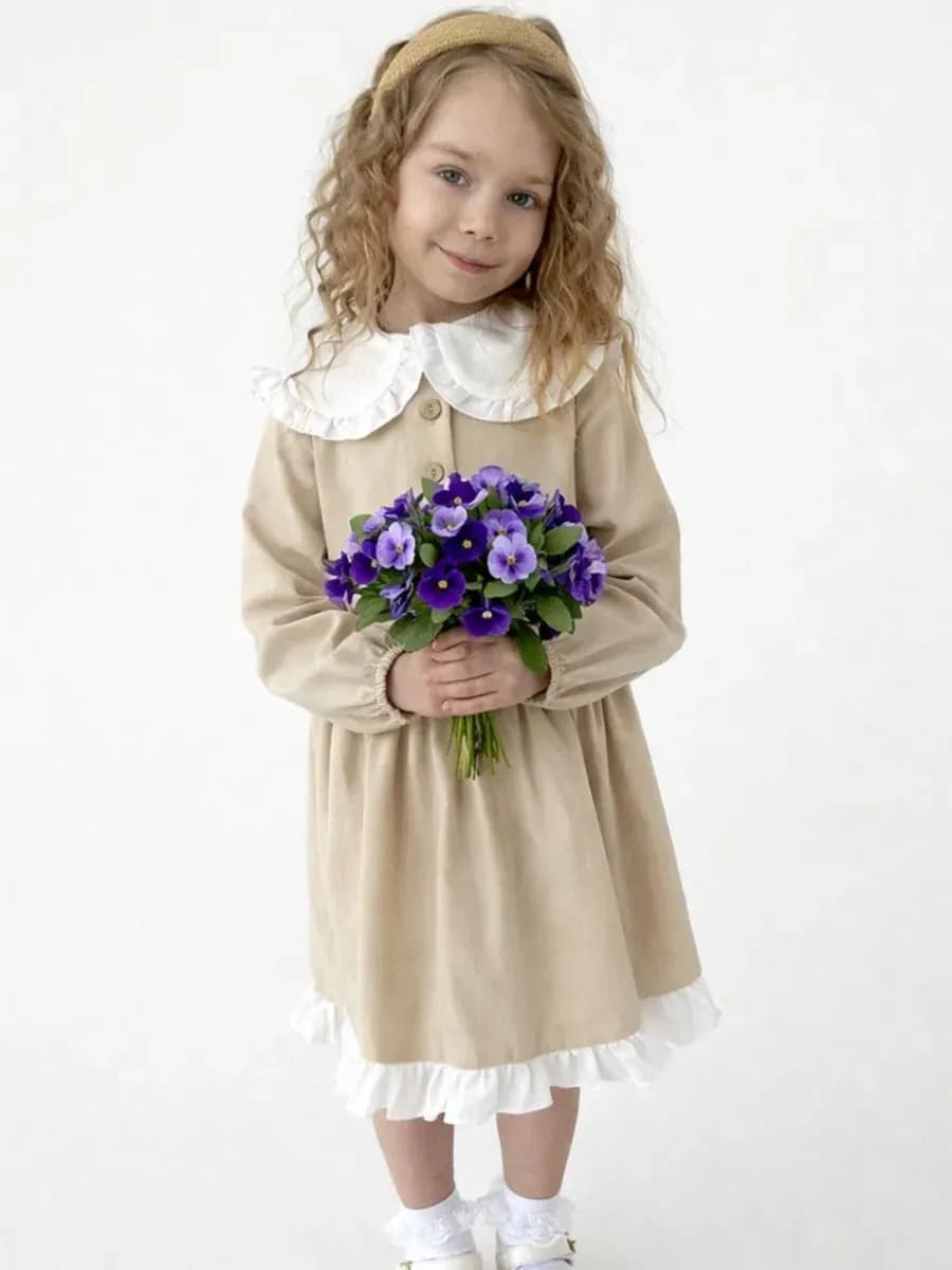 Платье льняное нарядное