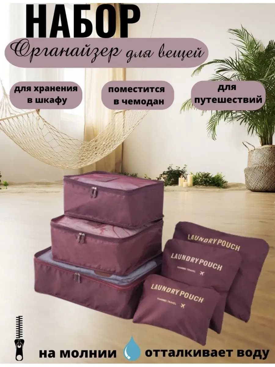 Дорожный органайзер для путешествий набор для чемодана