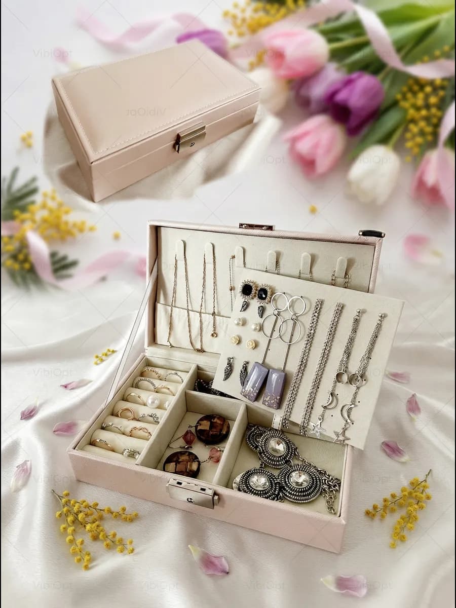 Шкатулка для хранения украшений и колец