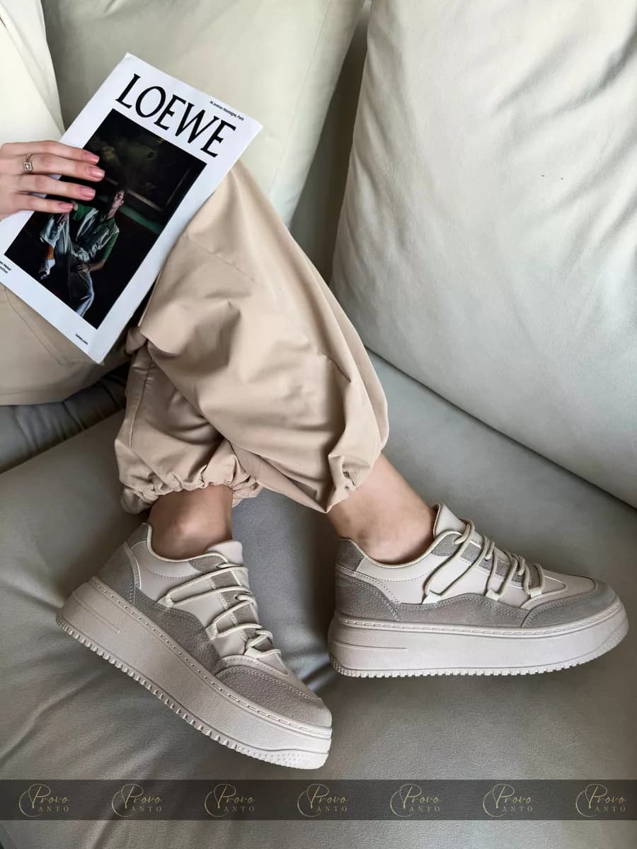 Кроссовки кожаные подростковые