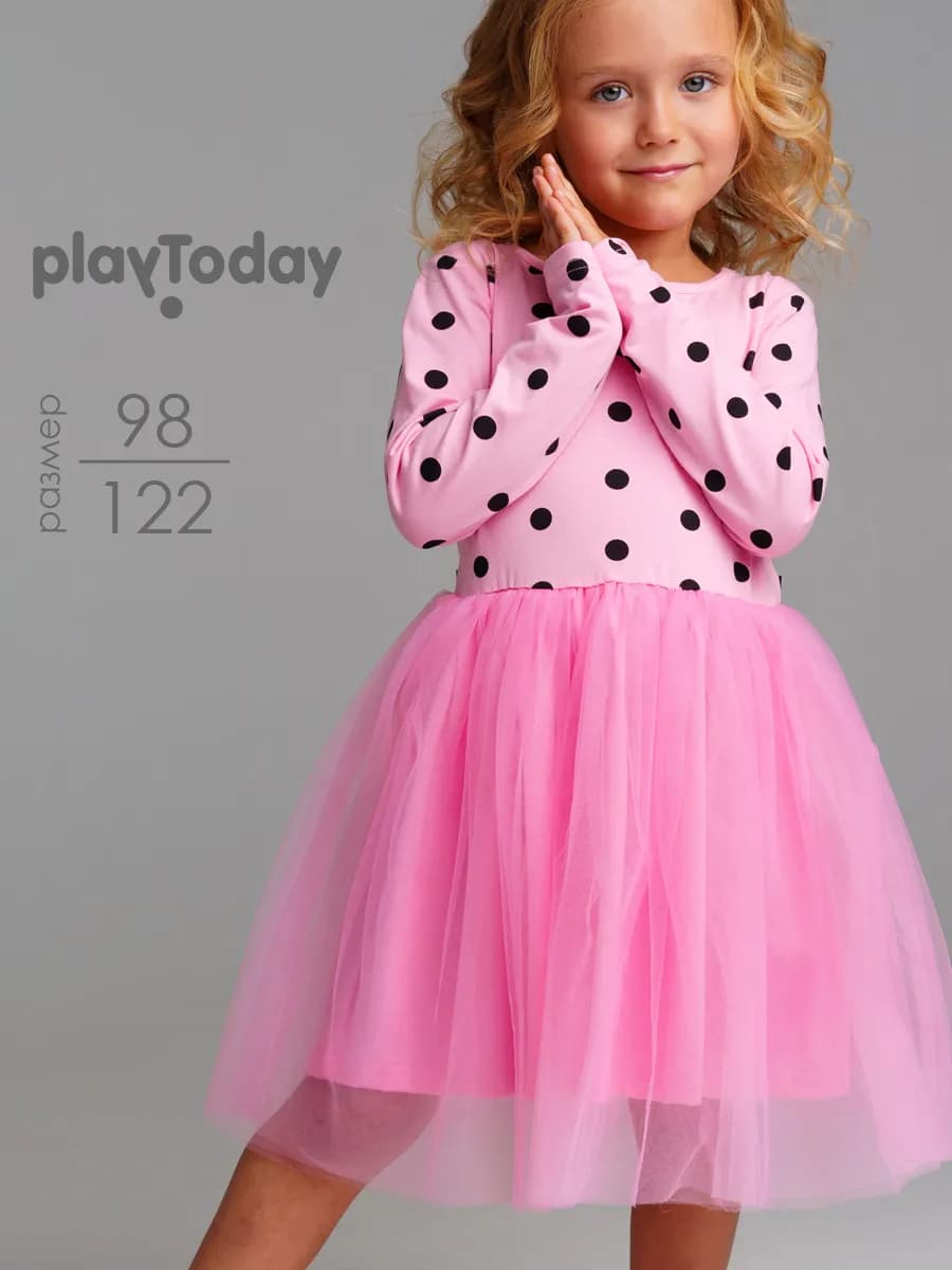 Платье с юбкой из сетки - фото 1