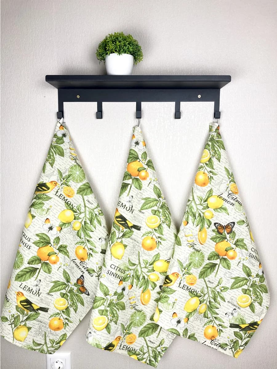 Полотенце кухонное набор рогожка 3 шт