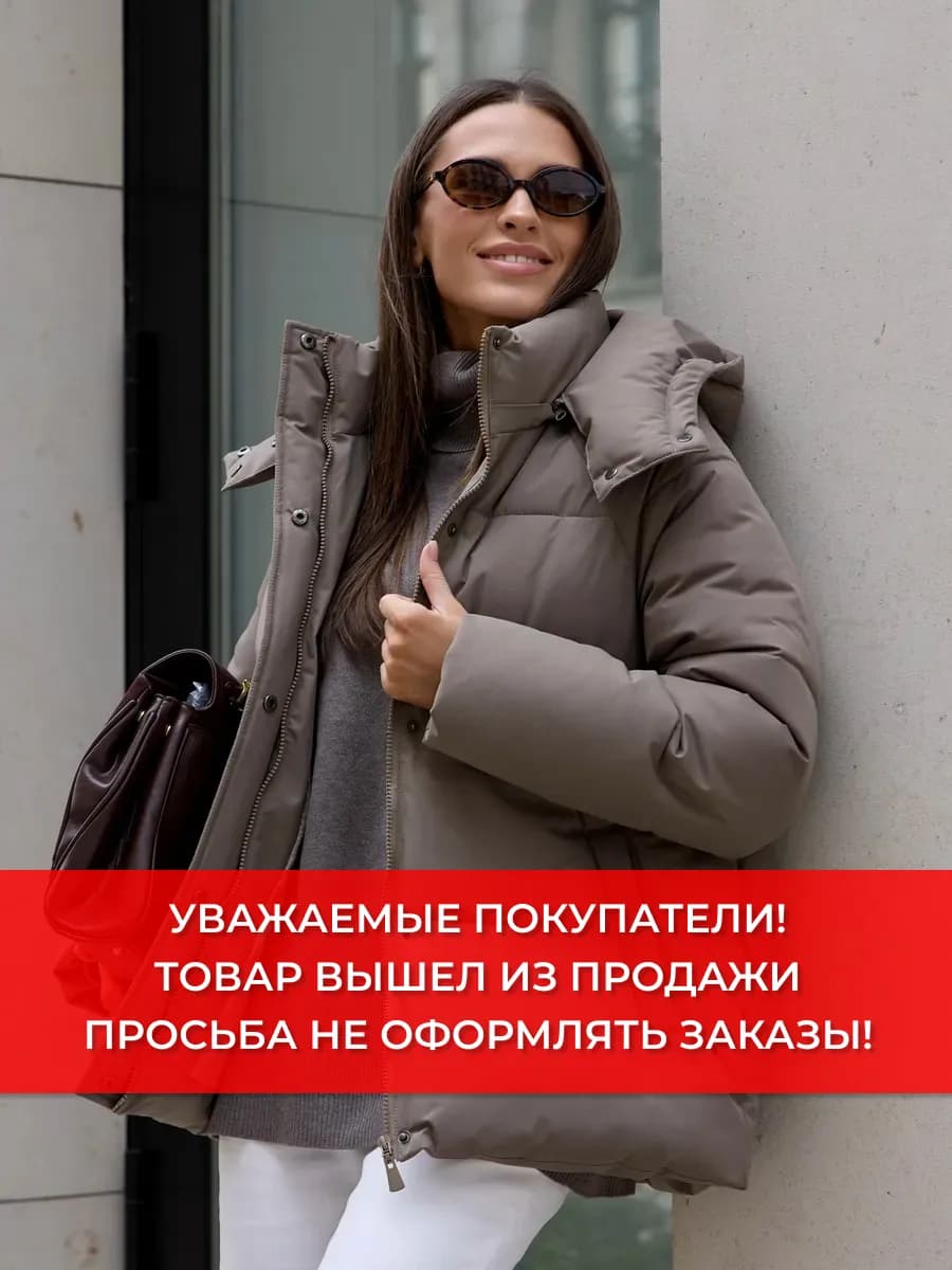 Куртка зимняя с капюшоном пуховик