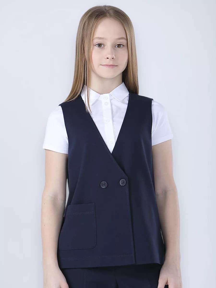 Жилет школьный трикотажный - фото 1