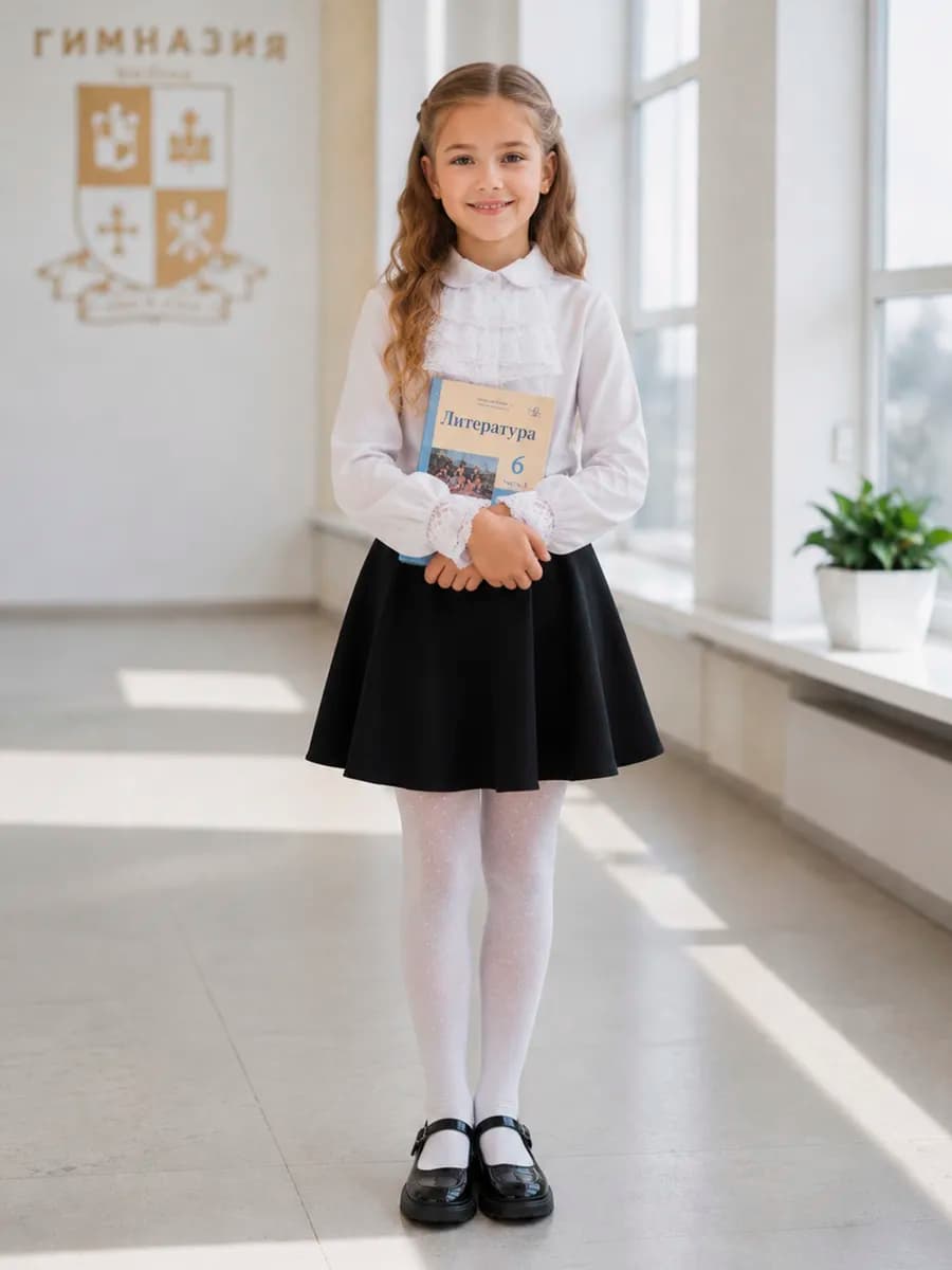 Юбка школьная черная