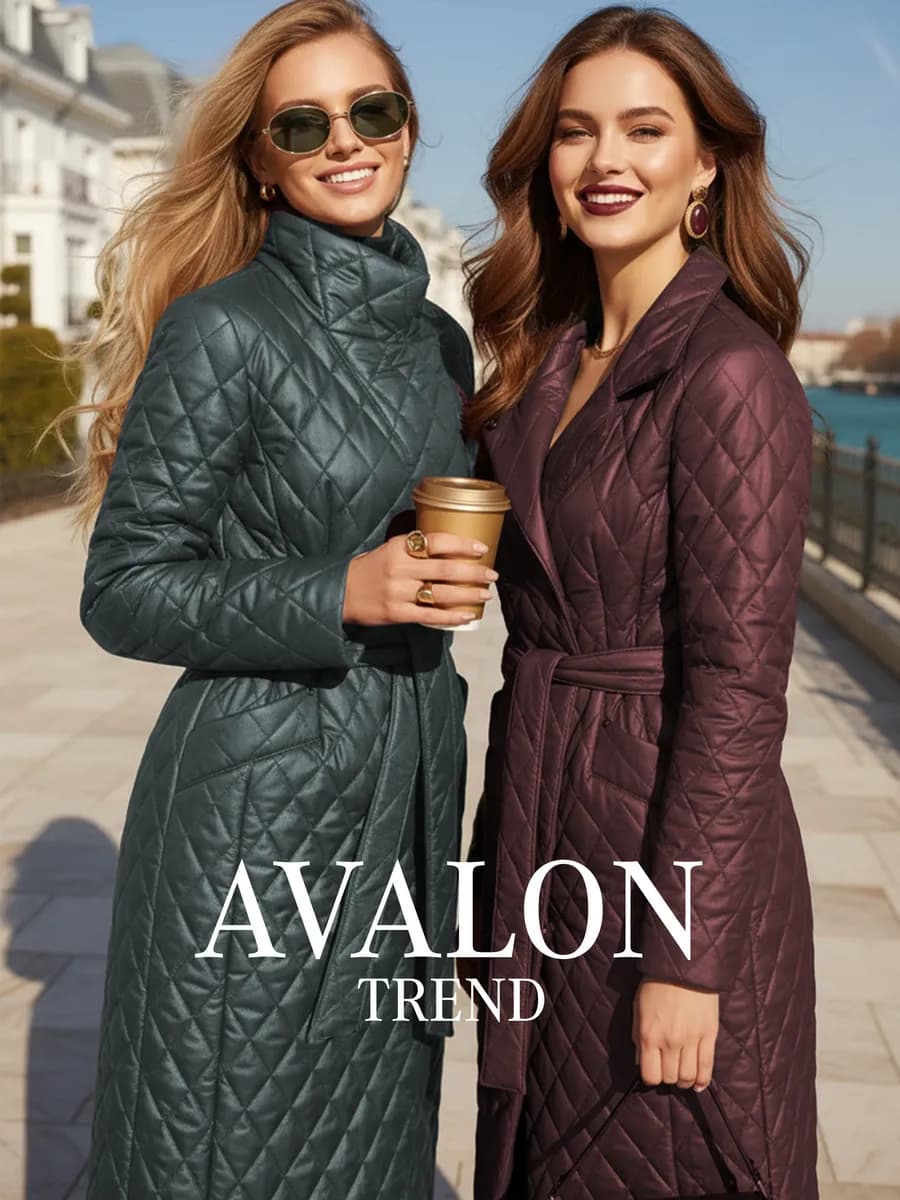 Пальто стеганое демисезонное - фото 1