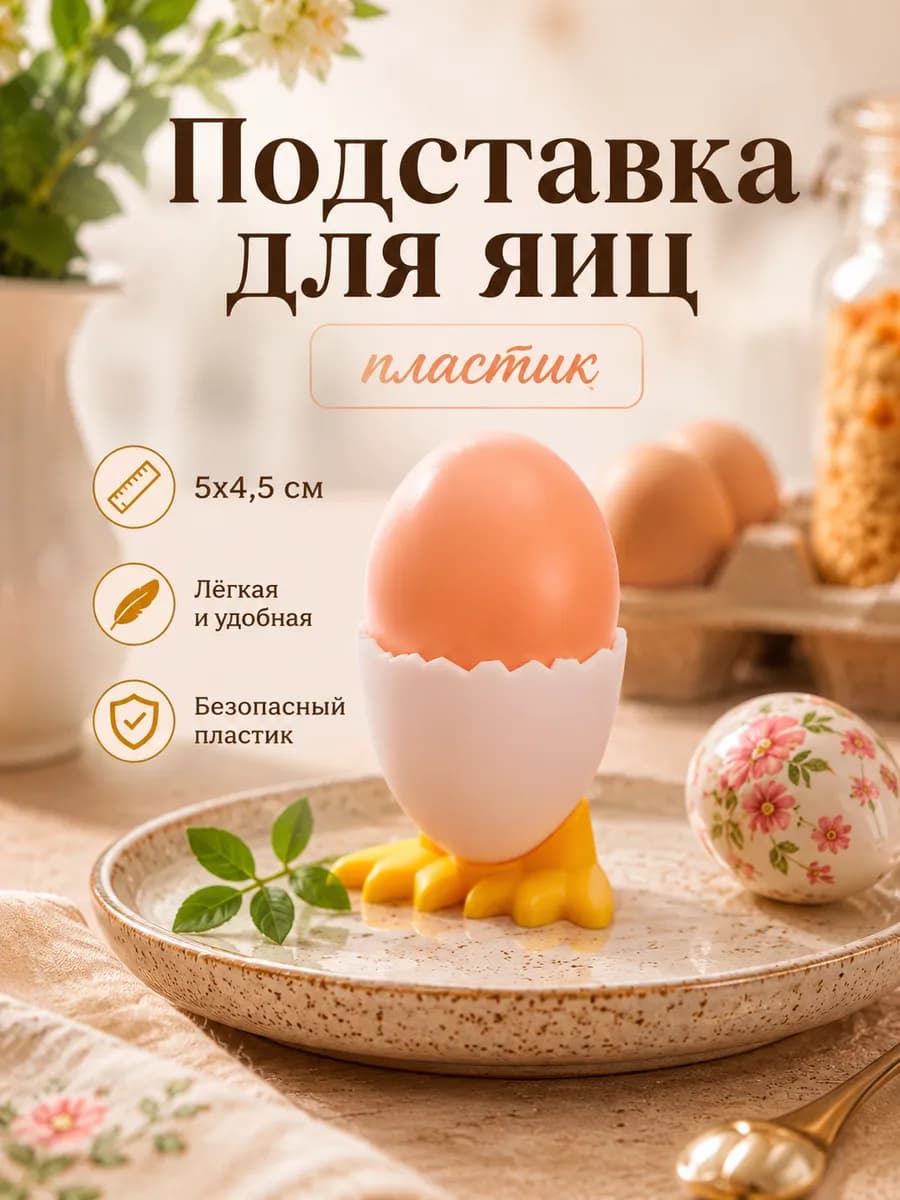 Подставка для яиц «Цыпленок» 5х4,5 см