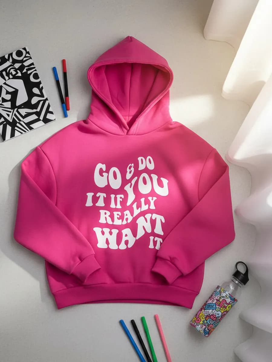 Худи детское хлопок оверсайз с капюшоном