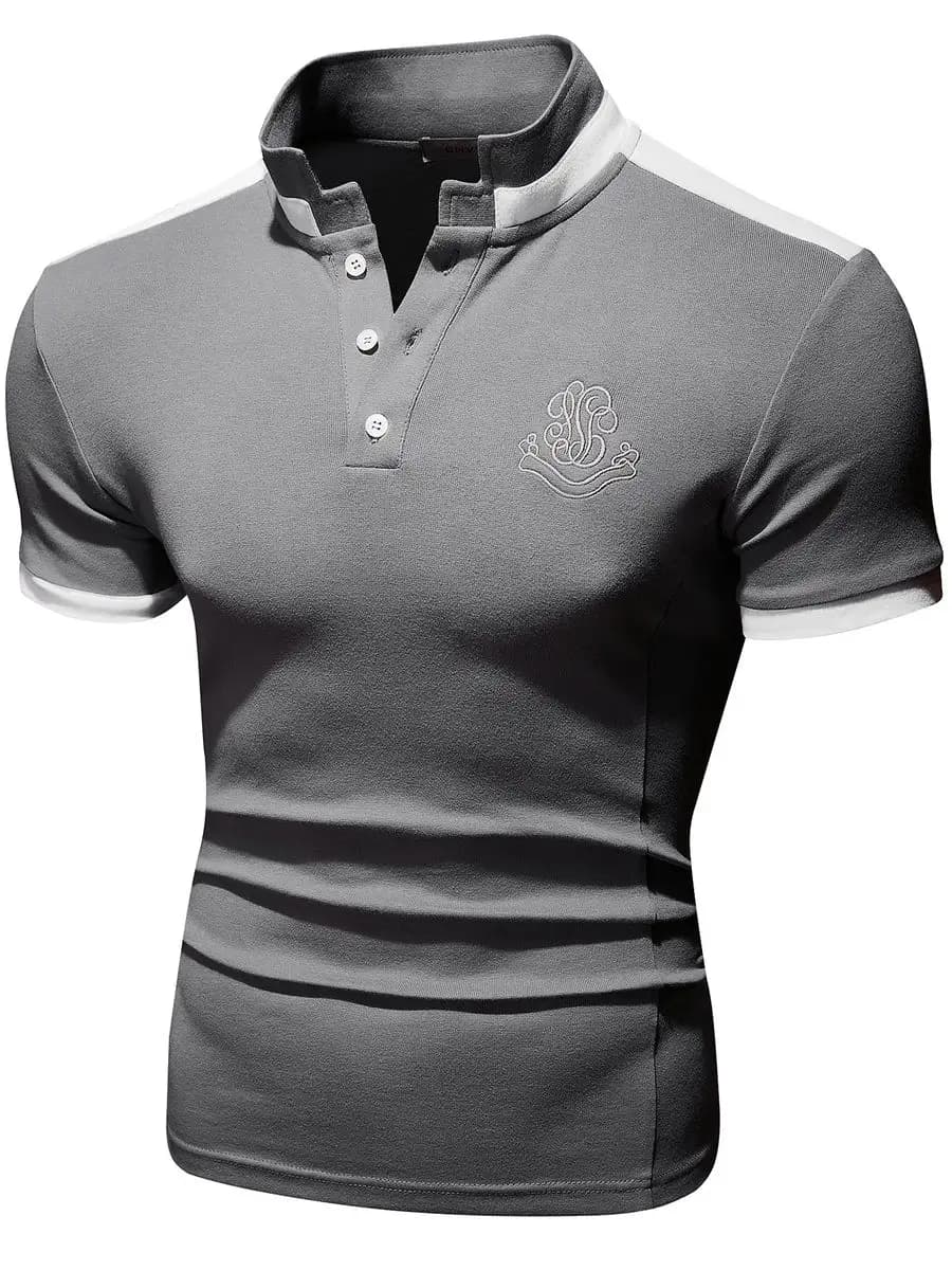 Футболка поло с пуговицами