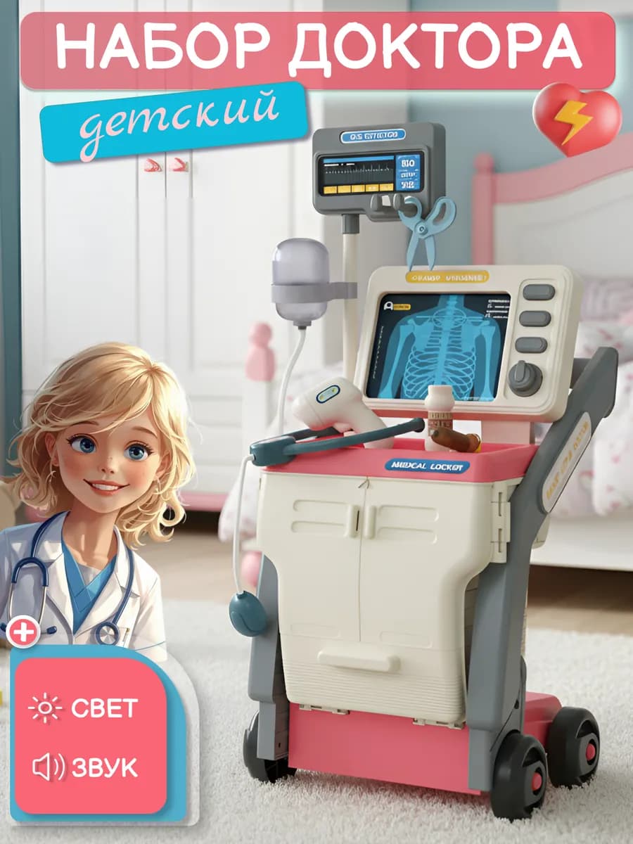 Набор доктора 927WB тележка с инструментами