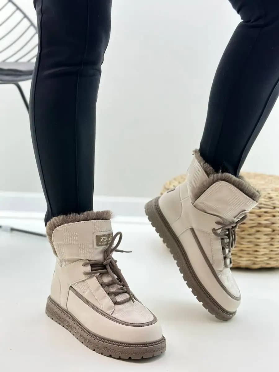 Ботинки зимние на толстой подошве