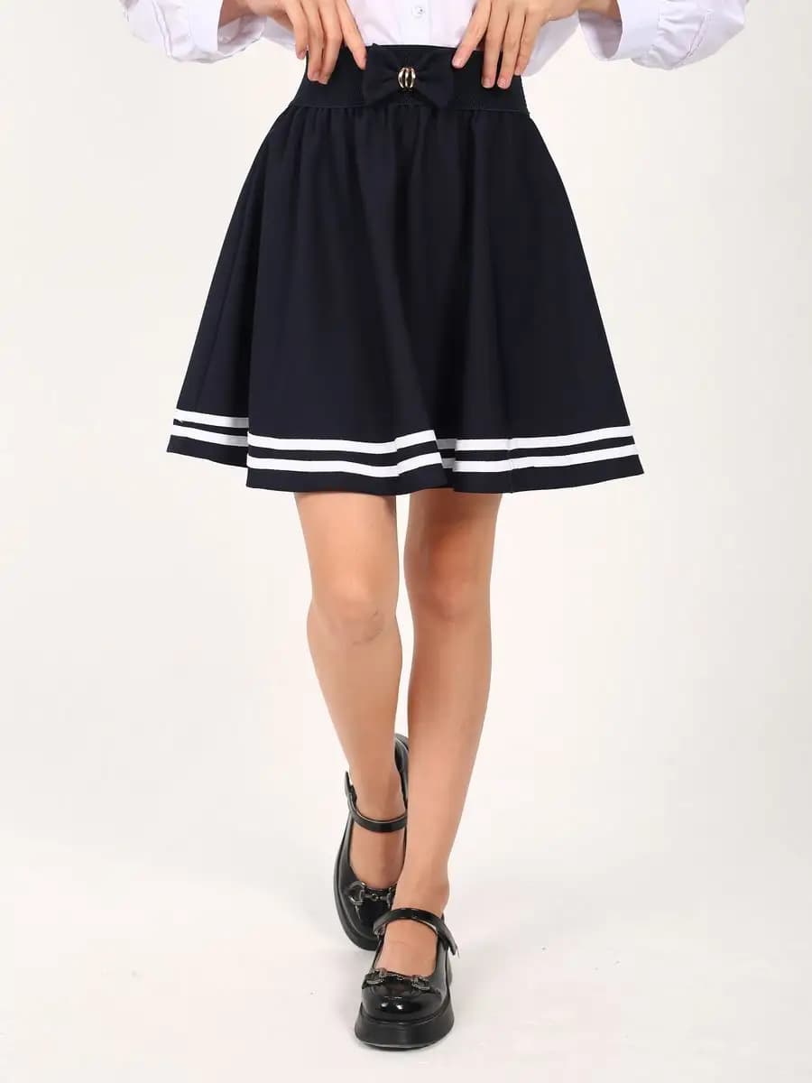 юбка школьная форма синяя