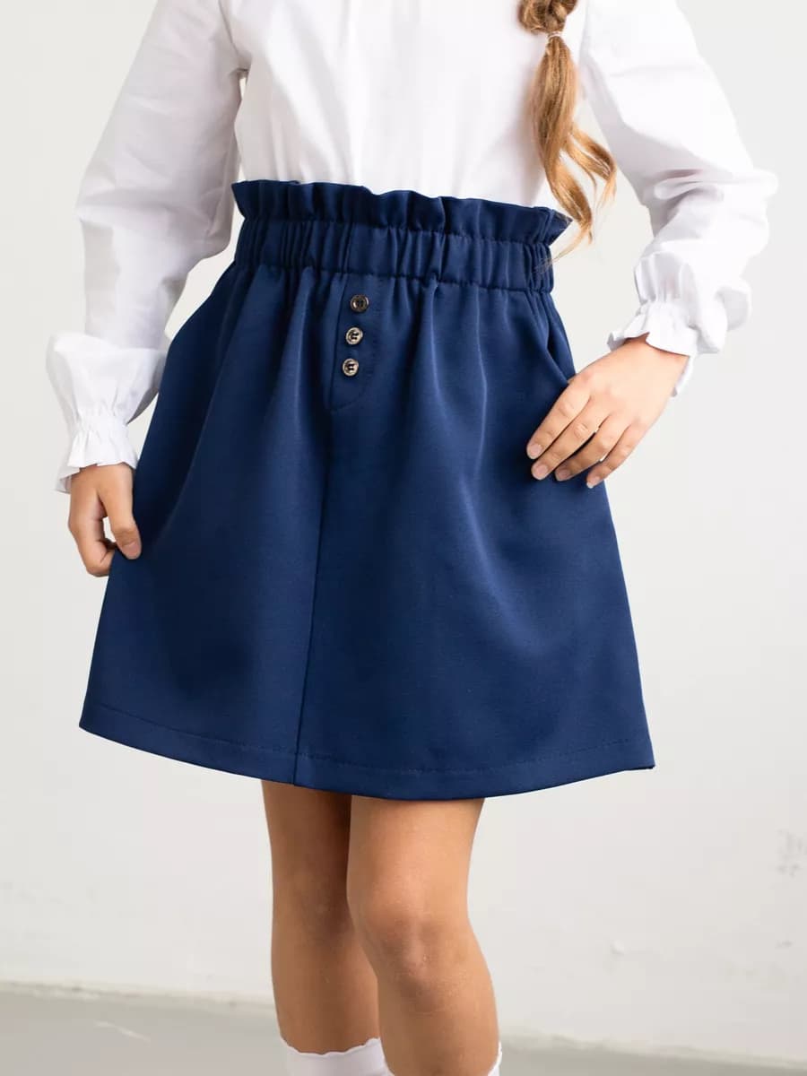 Юбка школьная на резинке