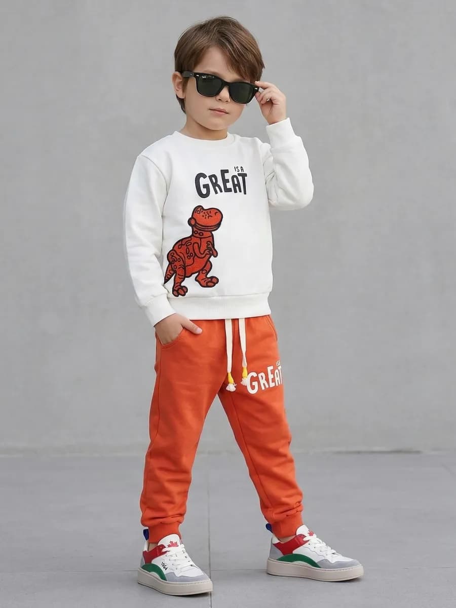 Спортивный костюм со свитшотом и штанами легкий