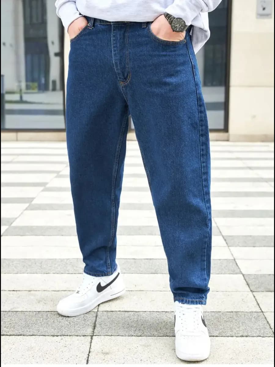 Джинсы широкие бананы