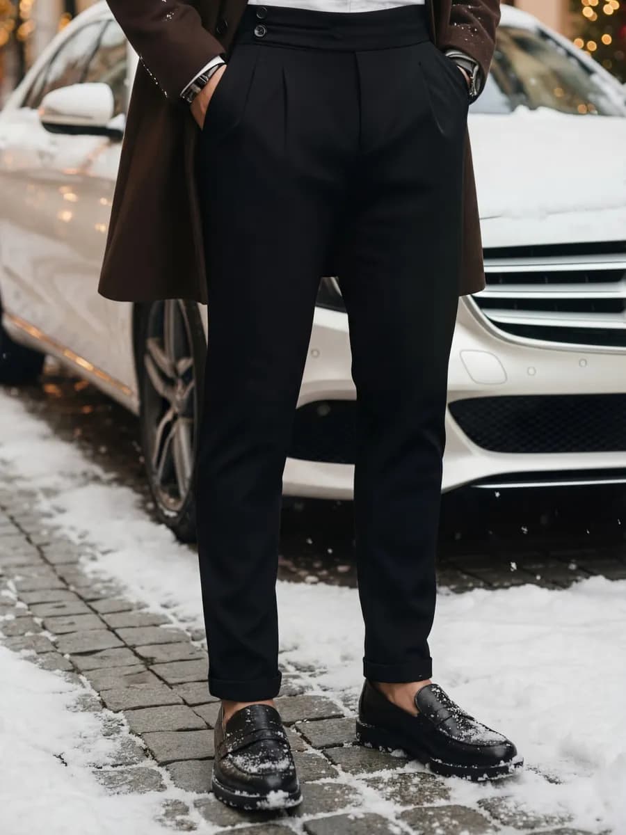 Брюки классические зауженные