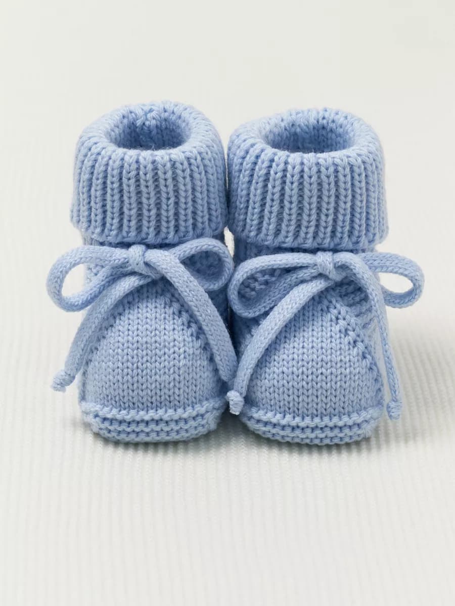 Пинетки для новорожденных вязаные