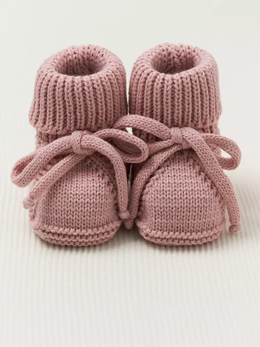 Пинетки для новорожденных вязаные