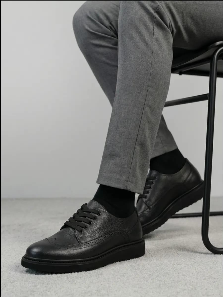 Туфли кожаные осенние