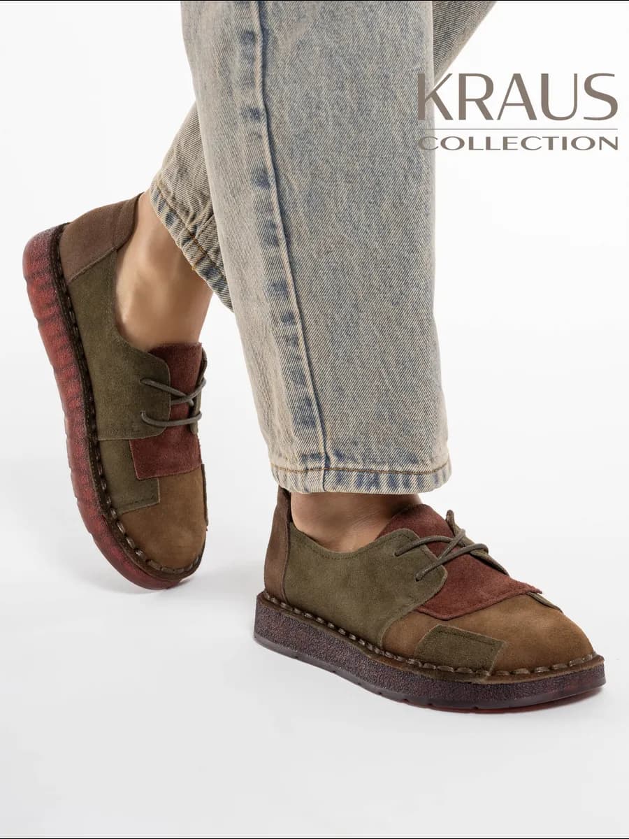 Полуботинки женские натуральная замша