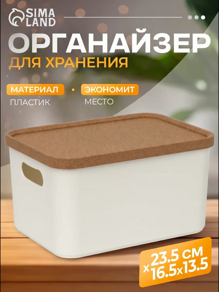 Органайзер контейнер для хранения с крышкой