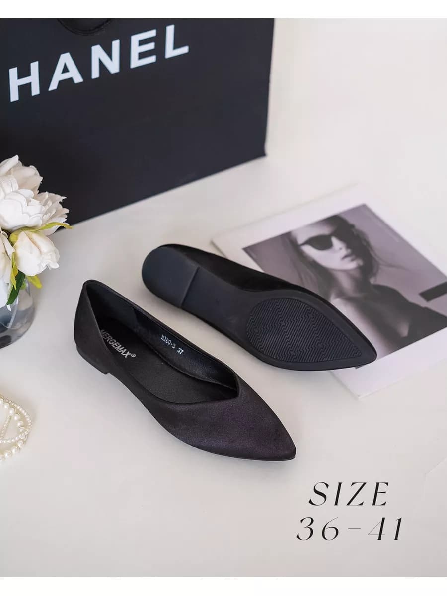 Балетки женские летние с острым носом