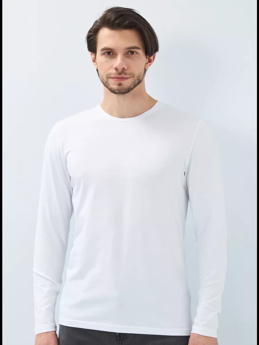 Лонгслив хлопок с длинным рукавом Турция