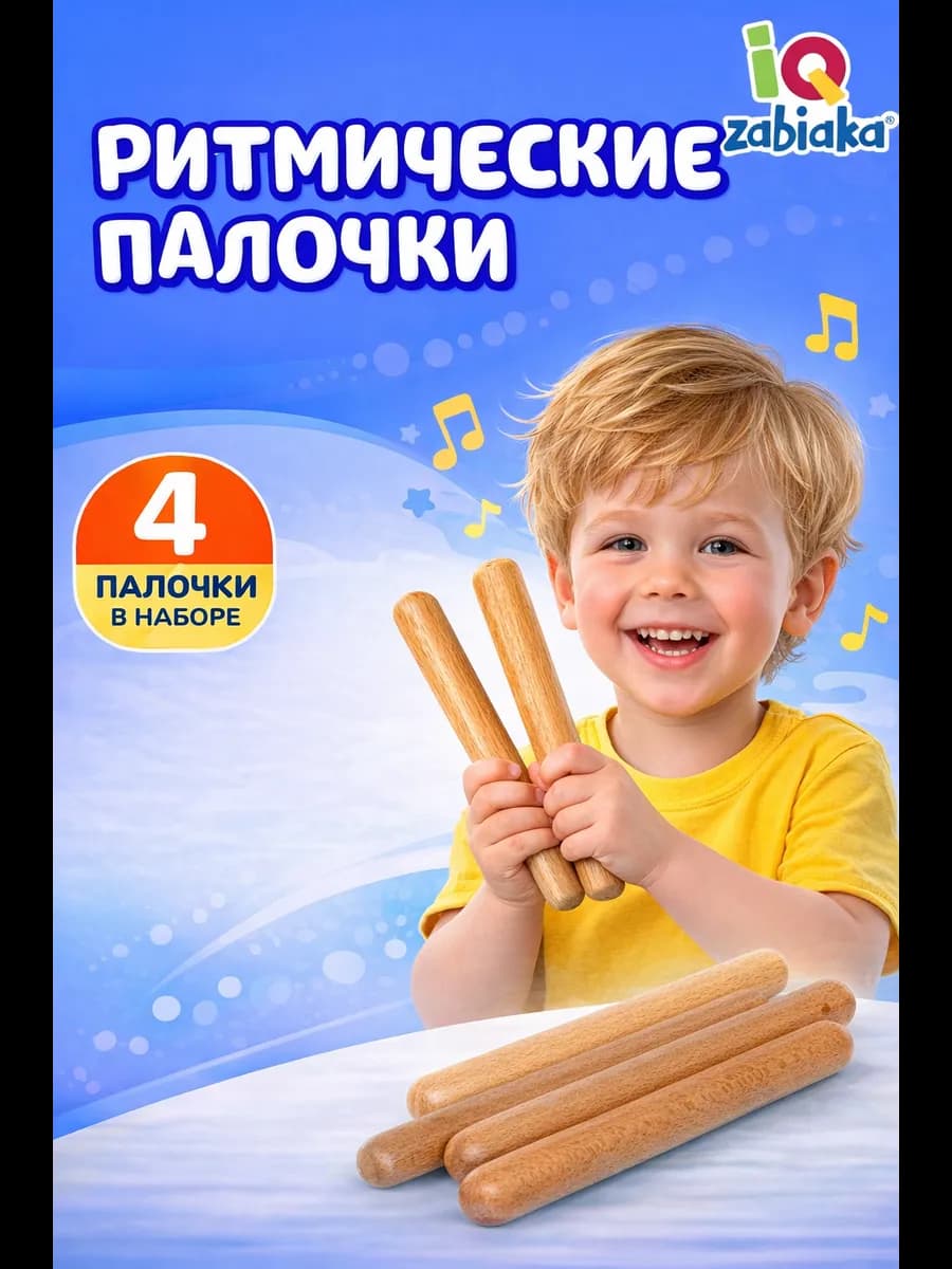 Развивающая игра Ритмические палочки музыкальная игрушка