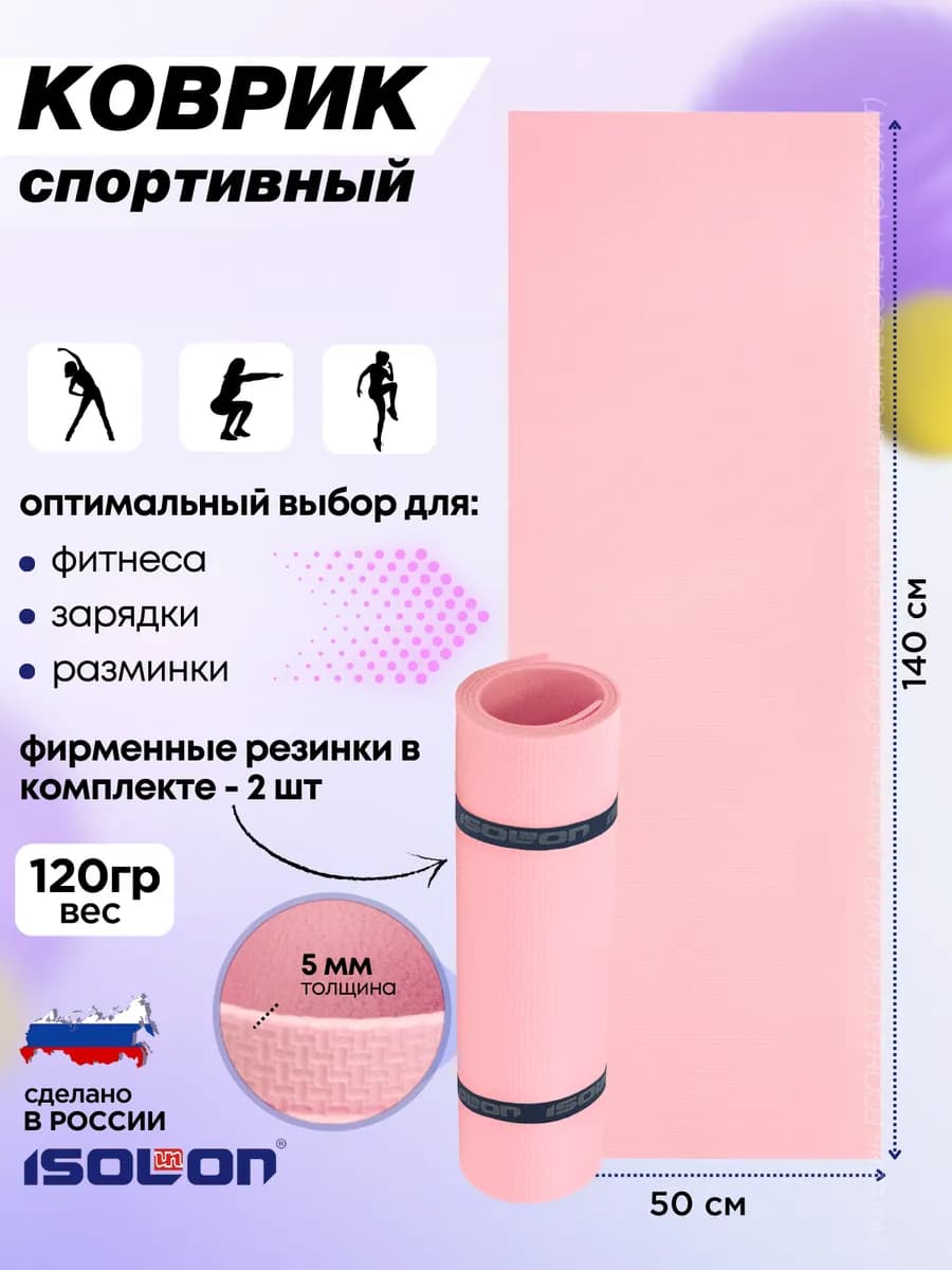 Коврик для зарядки и фитнеса 5 мм
