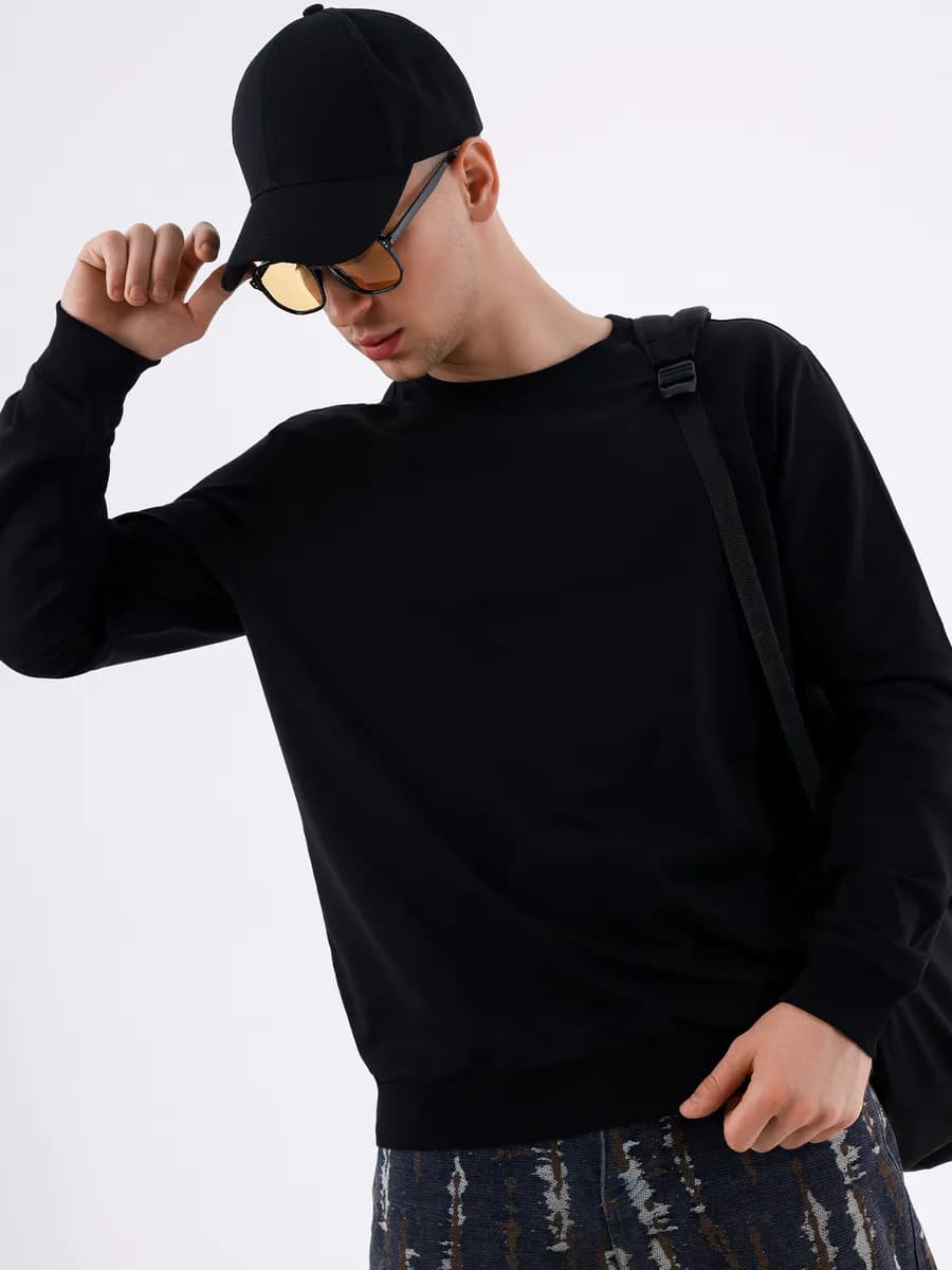 Джемпер классический однотонный