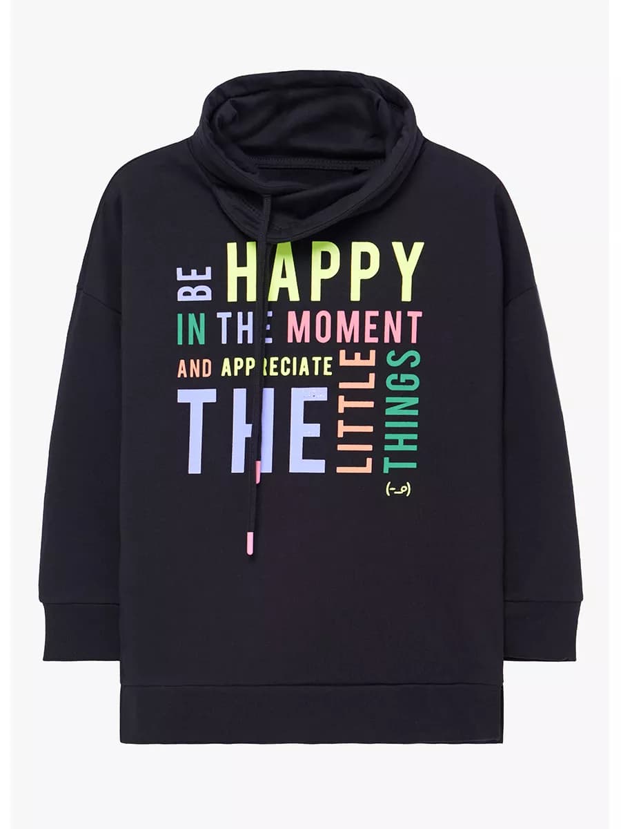 Толстовка для девочек из хлопкового трикотажа