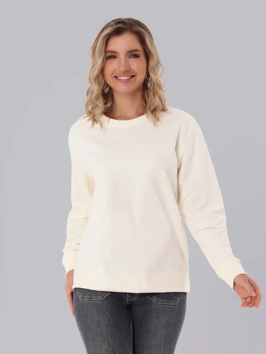 Джемпер хлопок базовый трикотажный свитшот