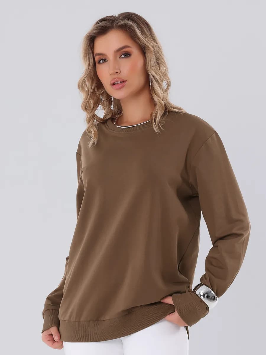 Свитшот однотонный базовый