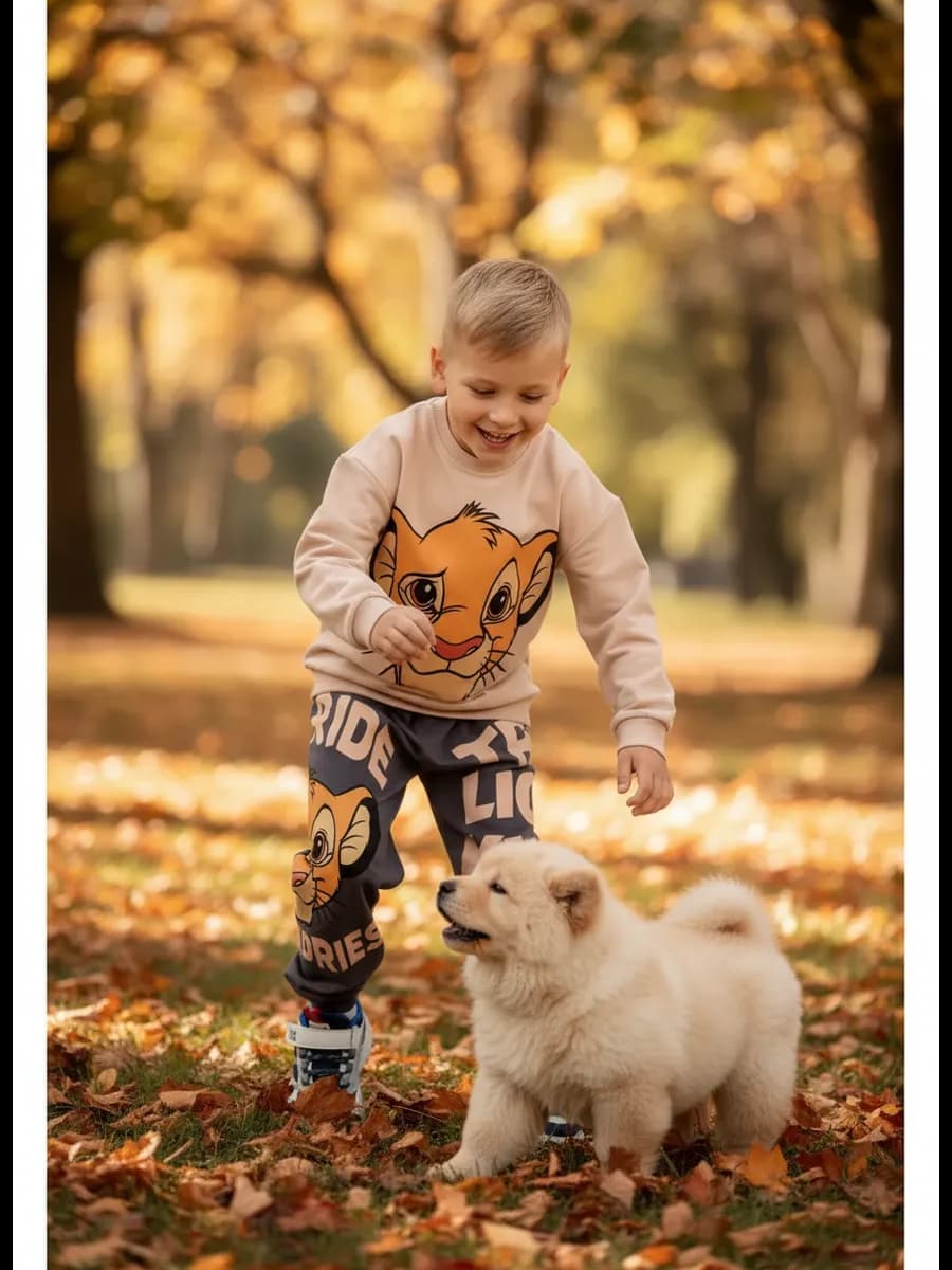 Костюм спортивный лонгслив и джоггеры трикотажный - фото 1