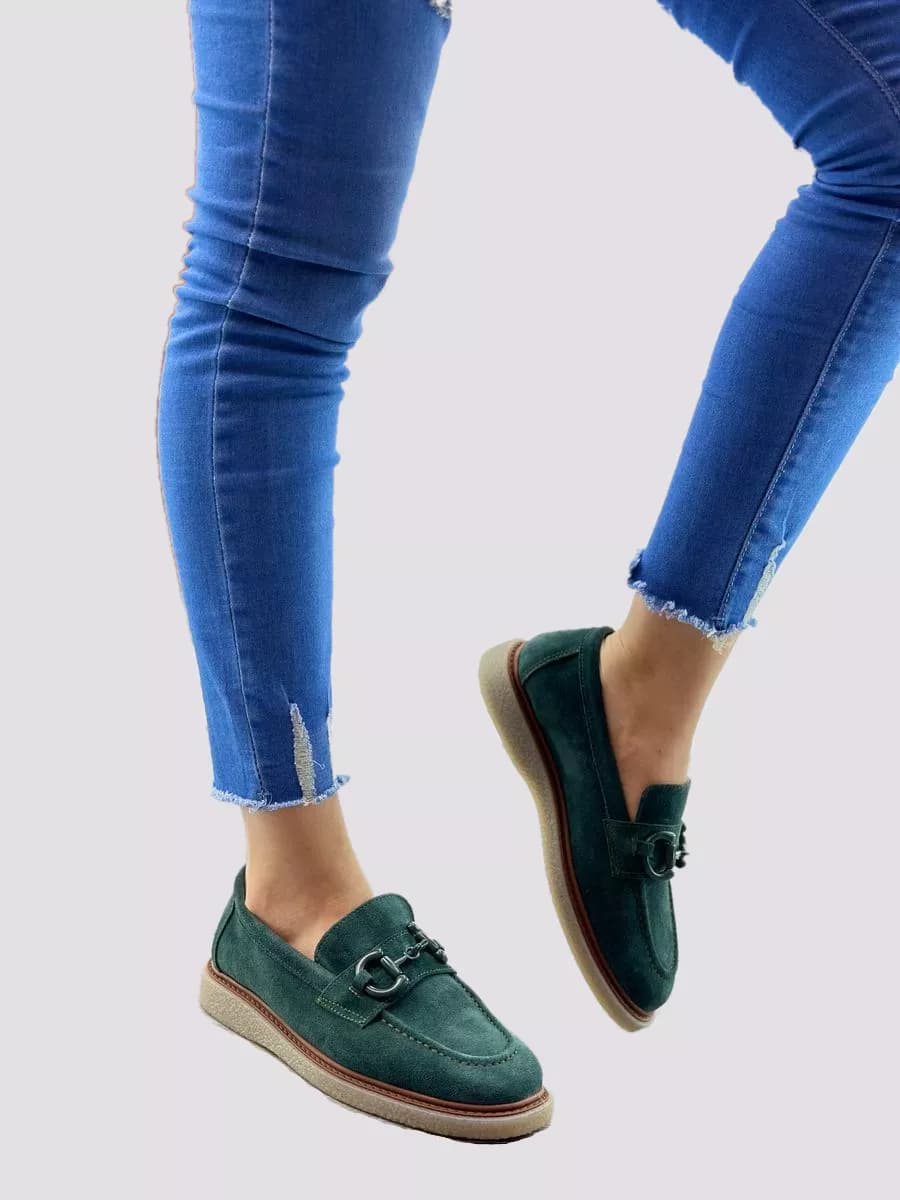 Туфли мокасины замшевые комфорт демисезонные