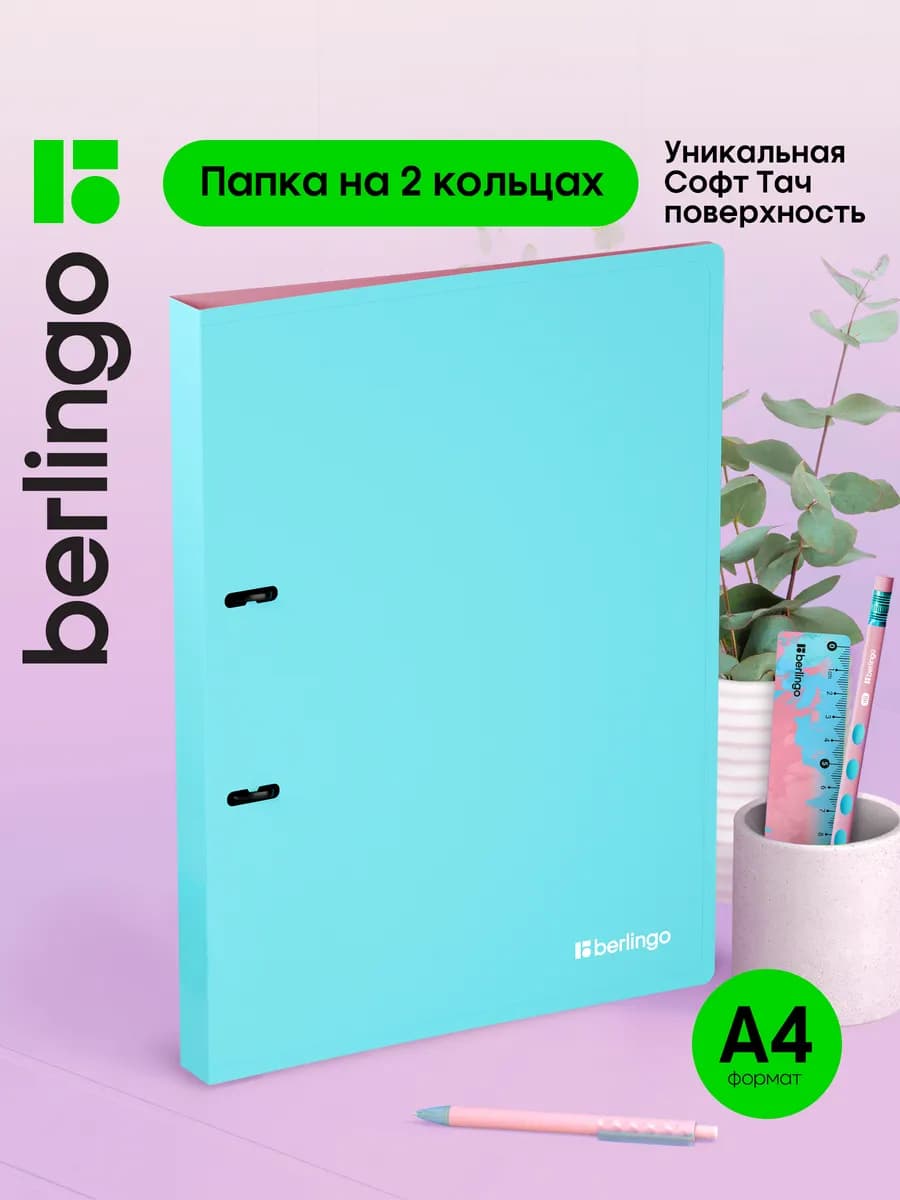 Папка на кольцах для документов и файлов, А4 - фото 1