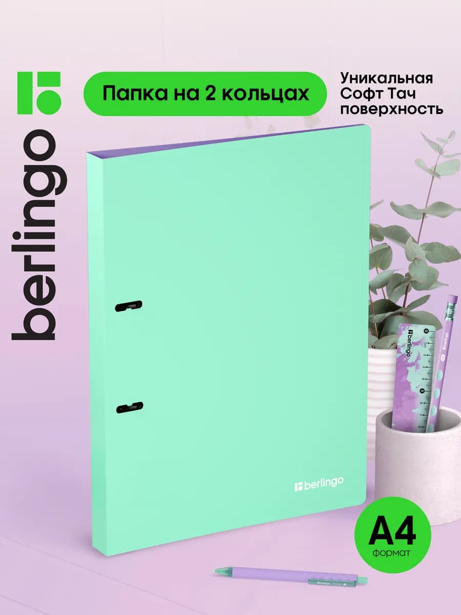 Папка на кольцах для документов и файлов, А4 - фото 1