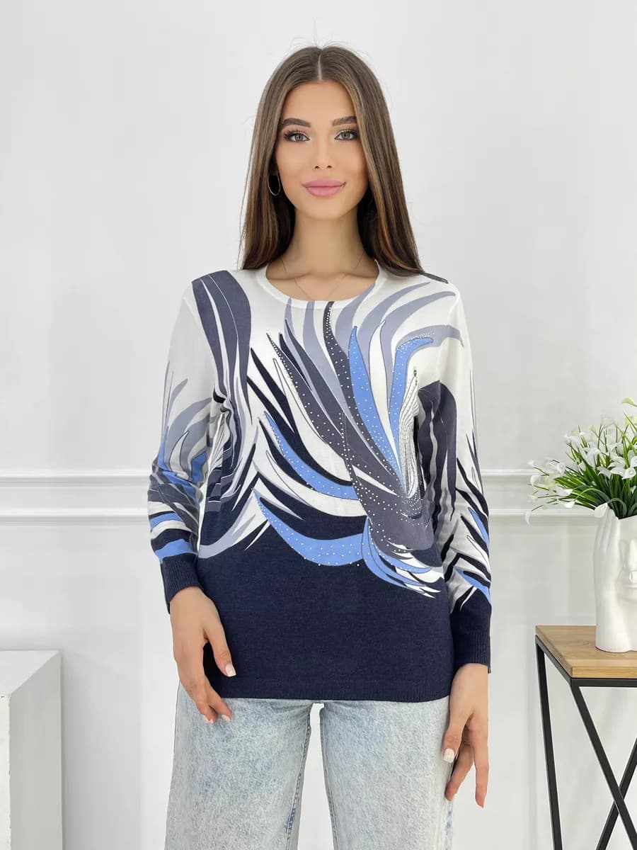 Джемпер женский с принтом