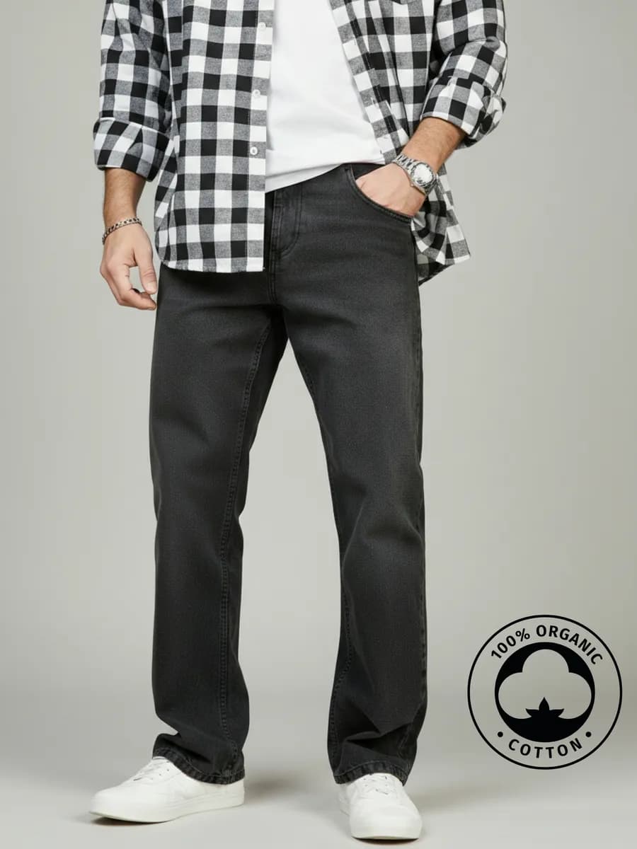 Джинсы классические прямые regular fit