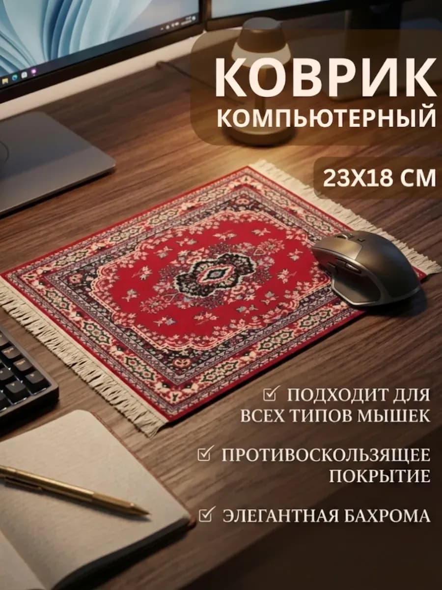 Коврик для мышки компьютерный маленький