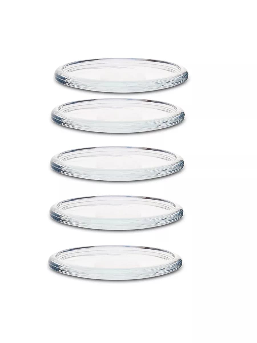 Подсвечник стекло прозрачный под свечу 5 шт