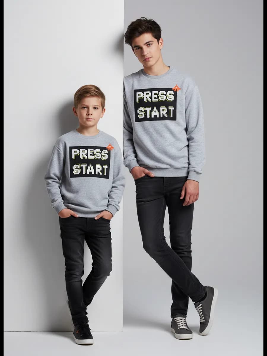 Подростковая толстовка кофта без капюшона, геймерский принт