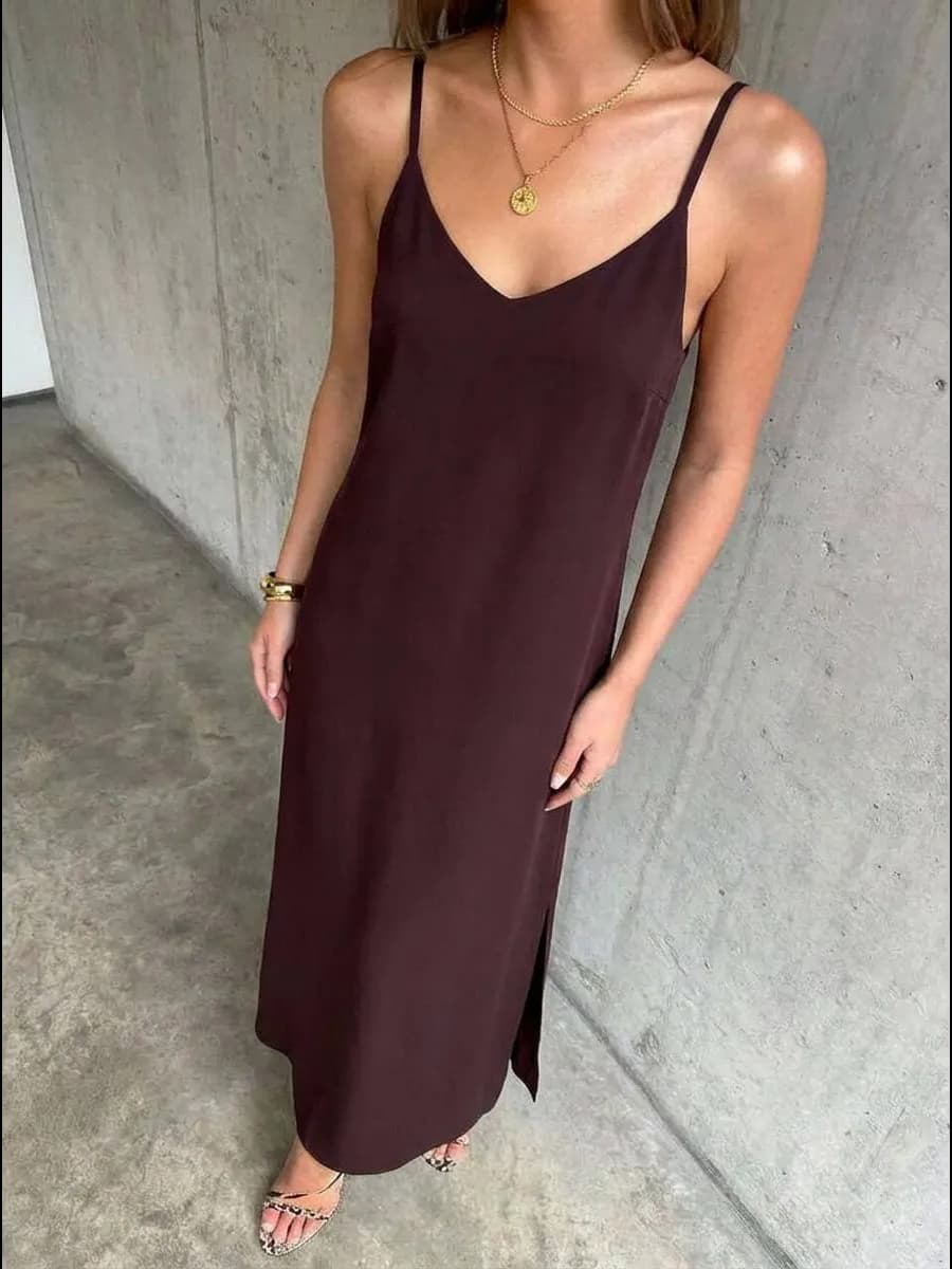 Платье комбинация на бретельках вечернее на Новый год