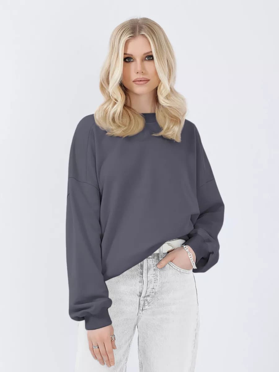 Свитшот оверсайз без начеса